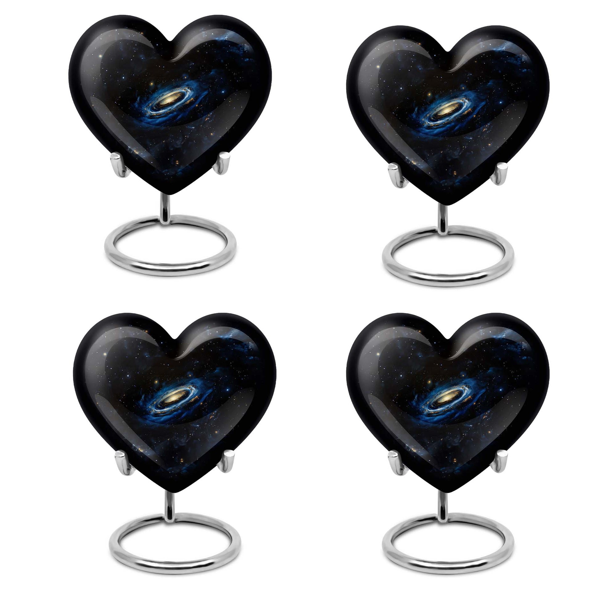 Galaxy Cremation Urns For Ashes For Women Teardrop, Heart Shape Urn