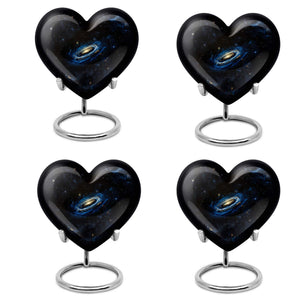 Galaxy Cremation Urns For Ashes For Women Teardrop, Heart Shape Urn