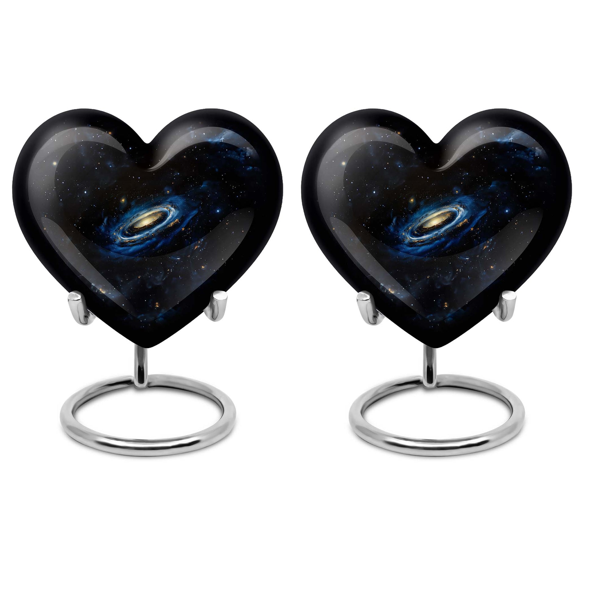 Galaxy Cremation Urns For Ashes For Women Teardrop, Heart Shape Urn