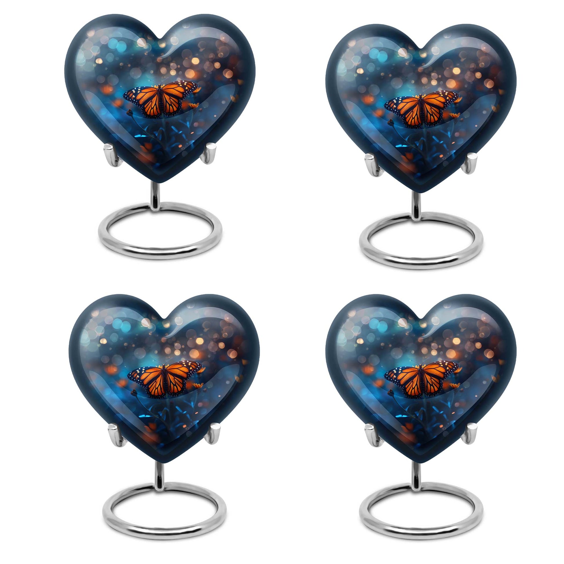 Heart Shaped  Keepsake Set of 4