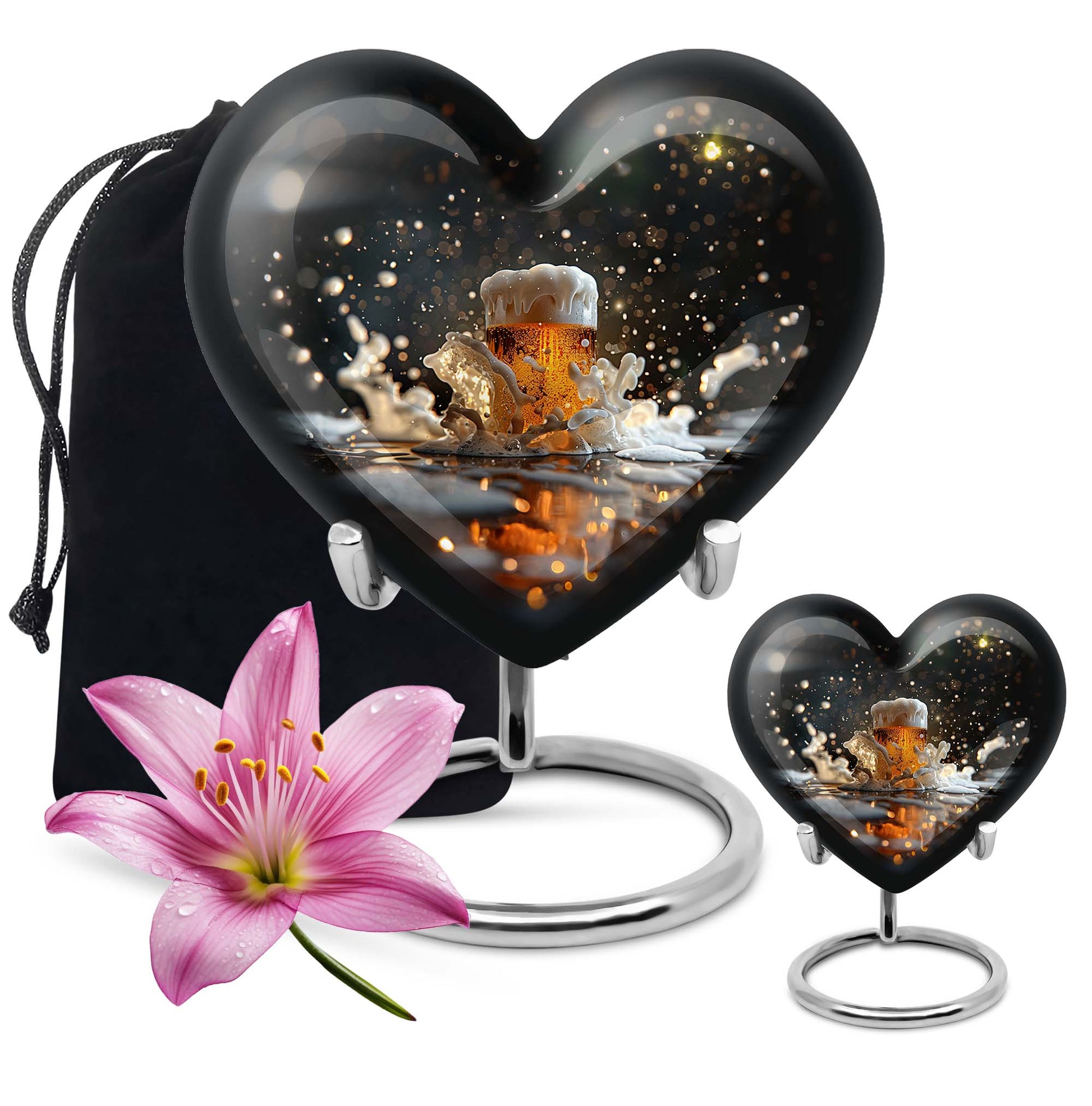 Heart Shaped  Large Urn With 1 Keepsake