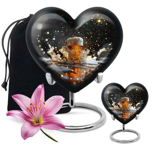 Heart Shaped  Large Urn With 1 Keepsake
