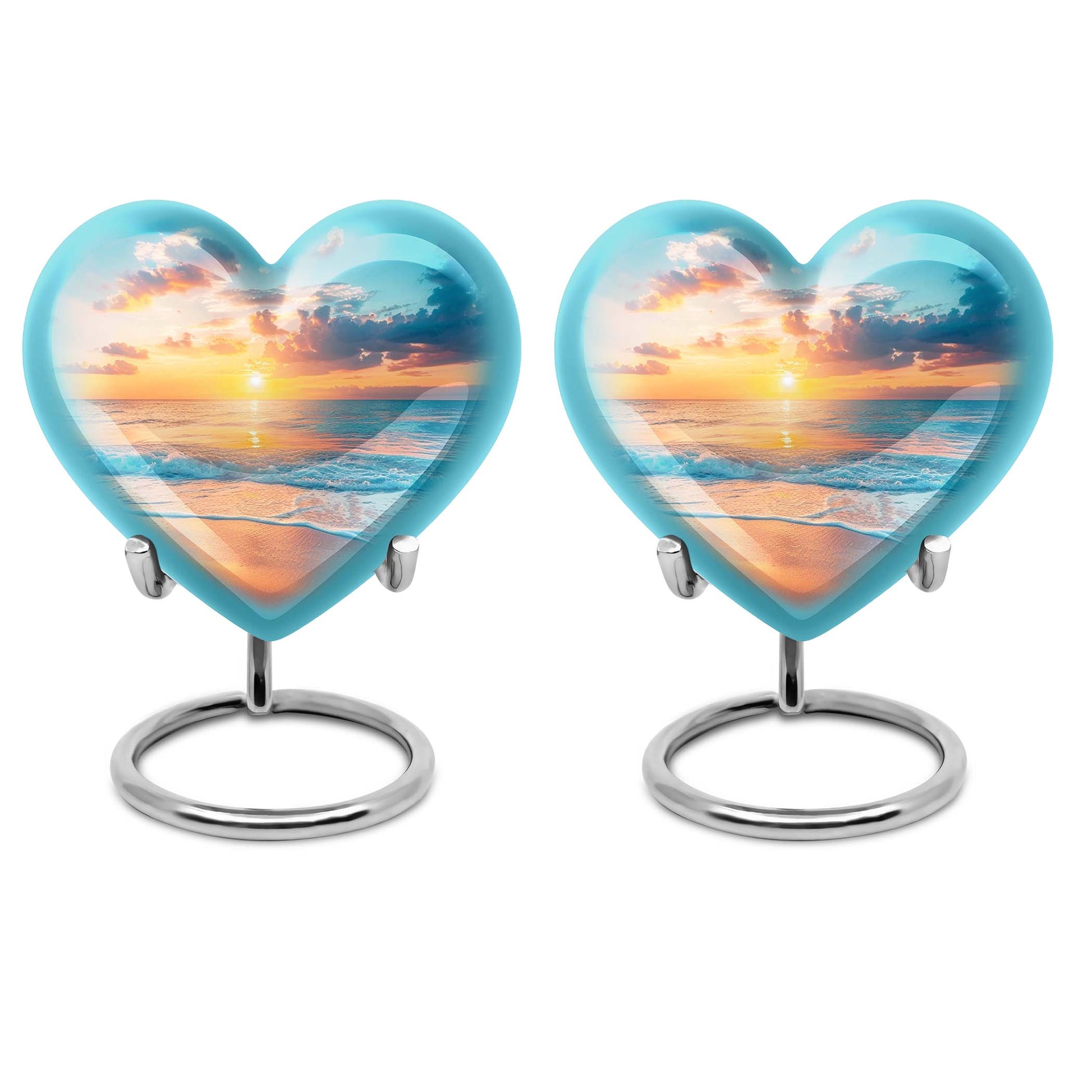 Heart Shaped  Keepsake Set of 2