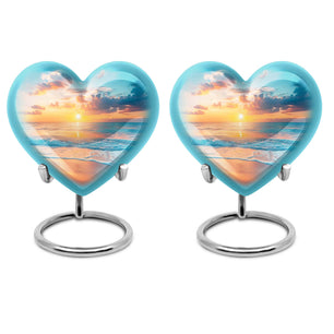 Heart Shaped  Keepsake Set of 2