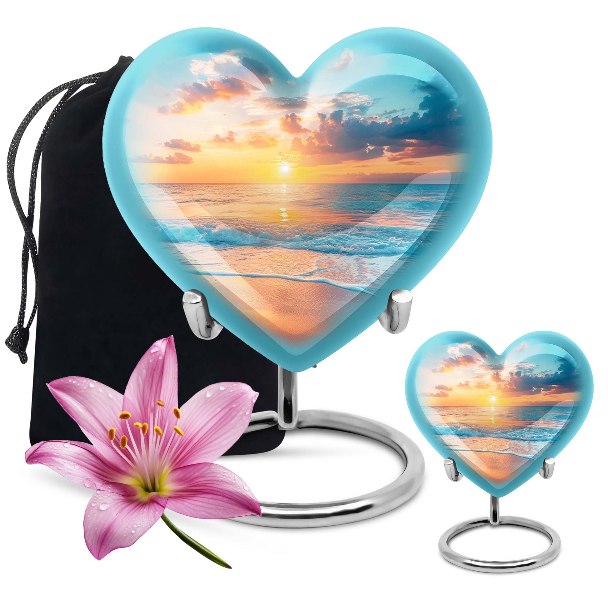 Heart Shaped  Large Urn With 1 Keepsake