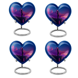 Heart Shaped  Keepsake Set of 4