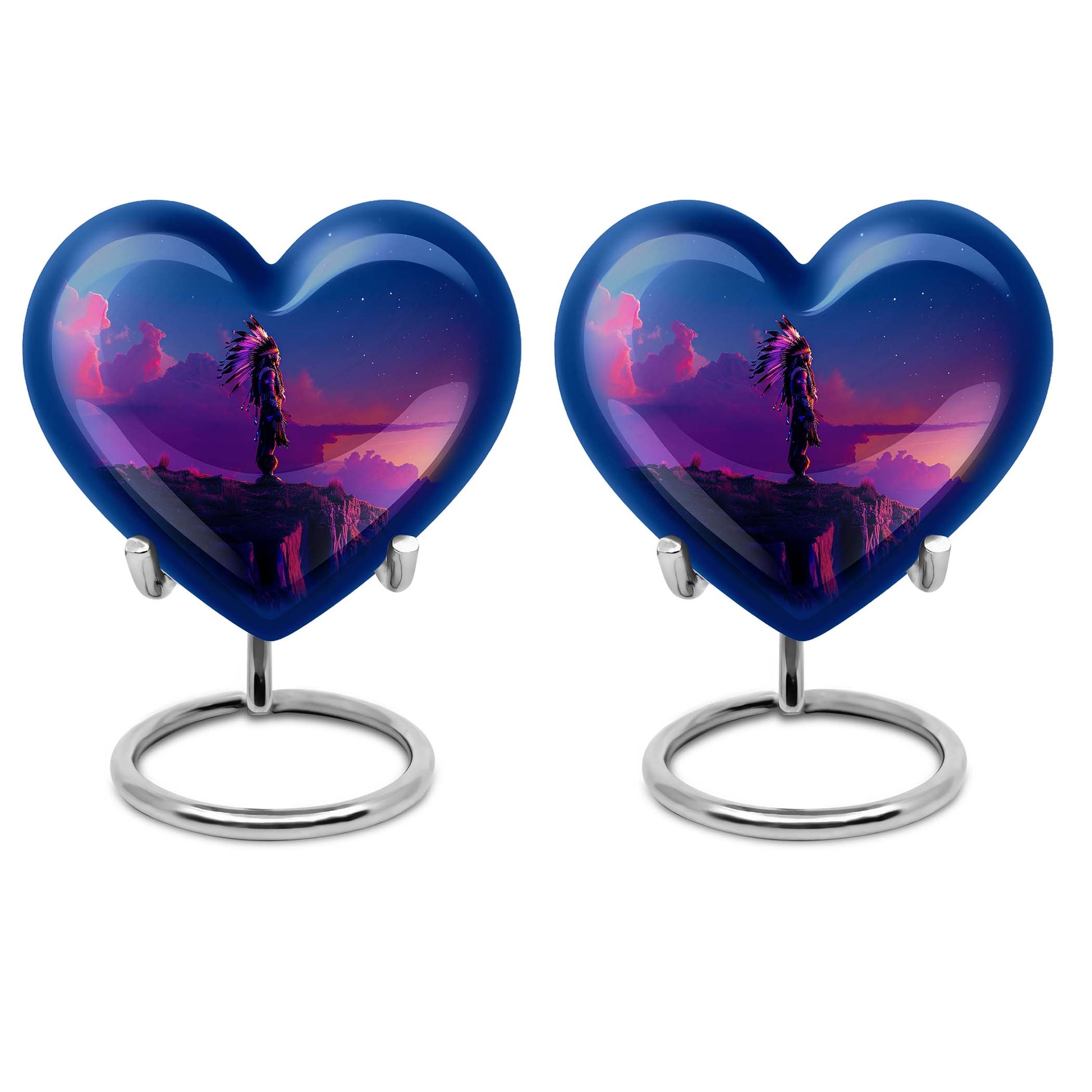 Heart Shaped  Keepsake Set of 2