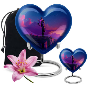 Heart Shaped  Large Urn With 1 Keepsake