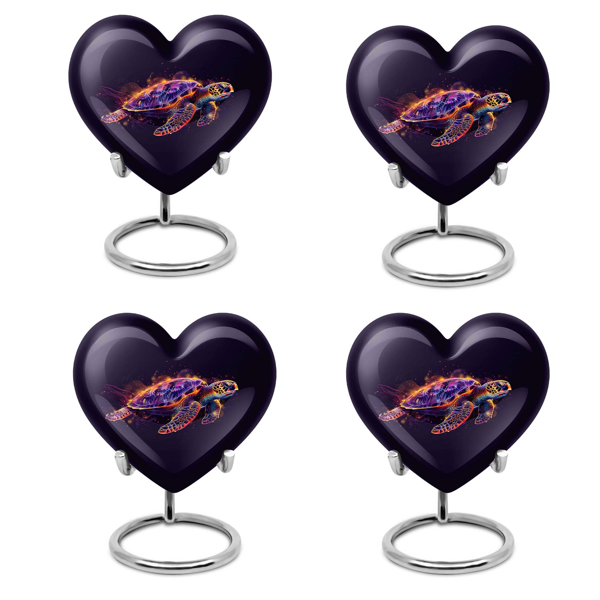 Heart Shaped  Keepsake Set of 4