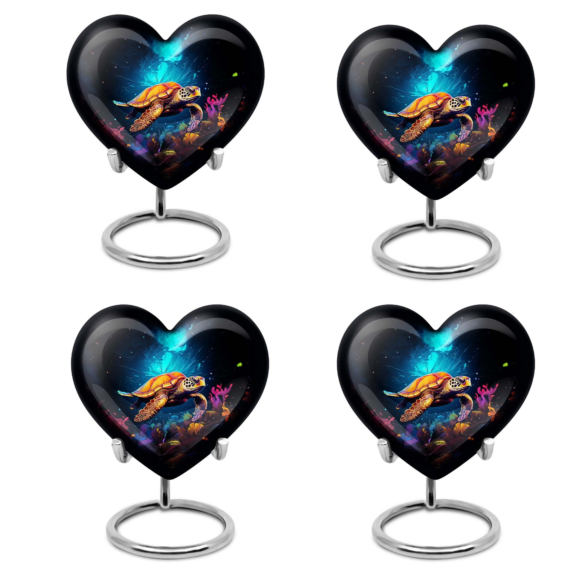 Heart Shaped  Keepsake Set of 4