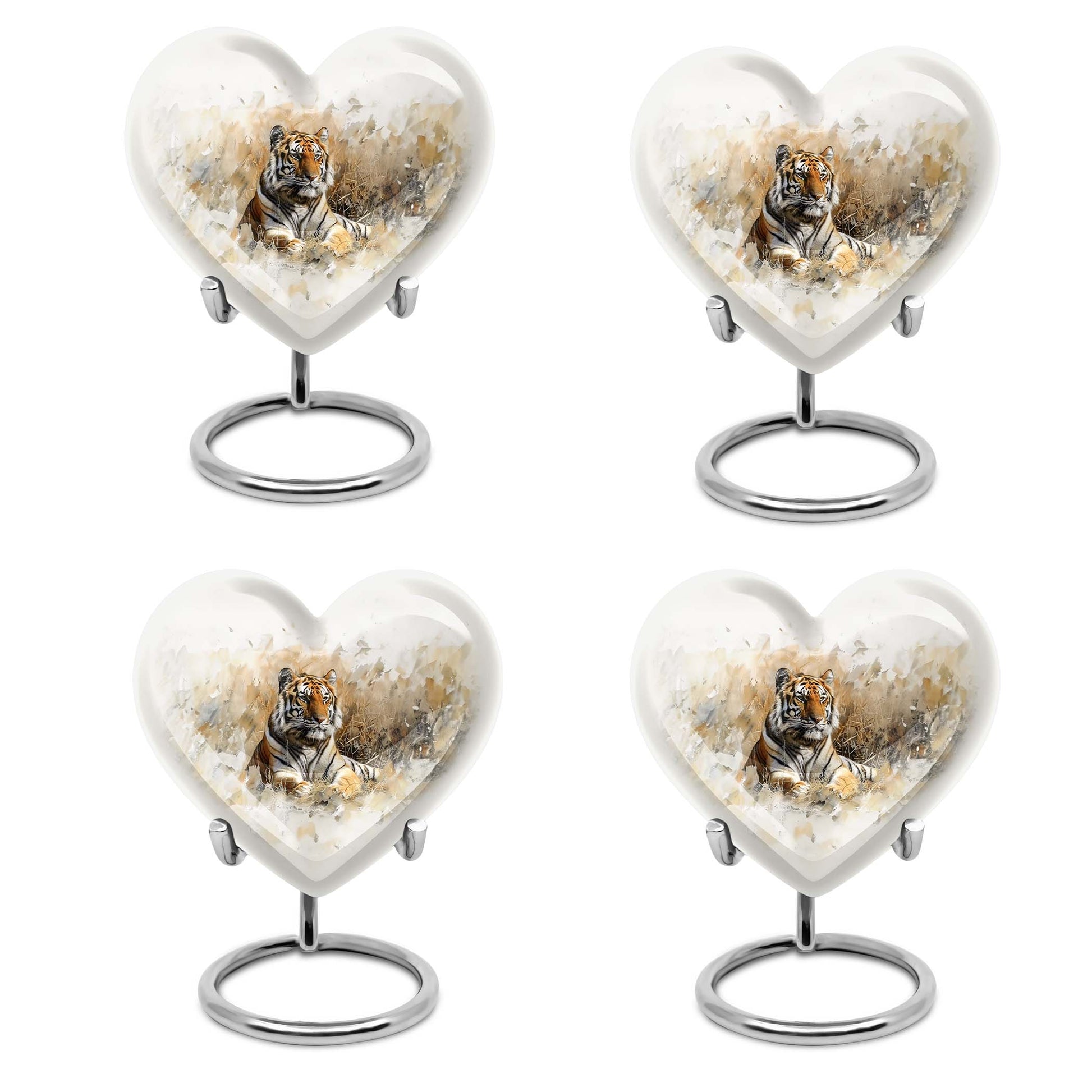 Heart Shaped  Keepsake Set of 4