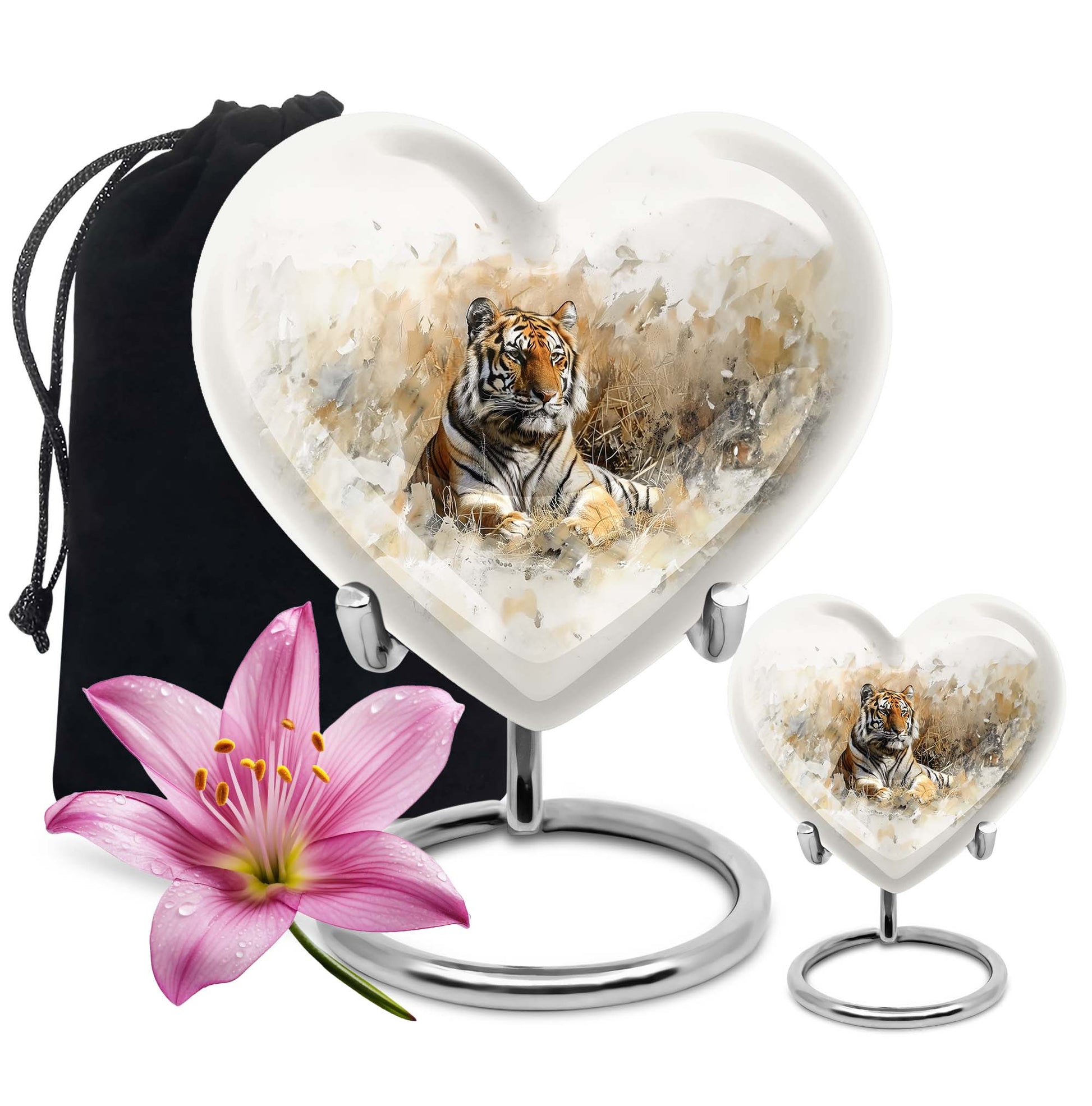 Heart Shaped  Large Urn With 1 Keepsake