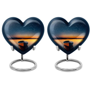 Heart Shaped  Keepsake Set of 2