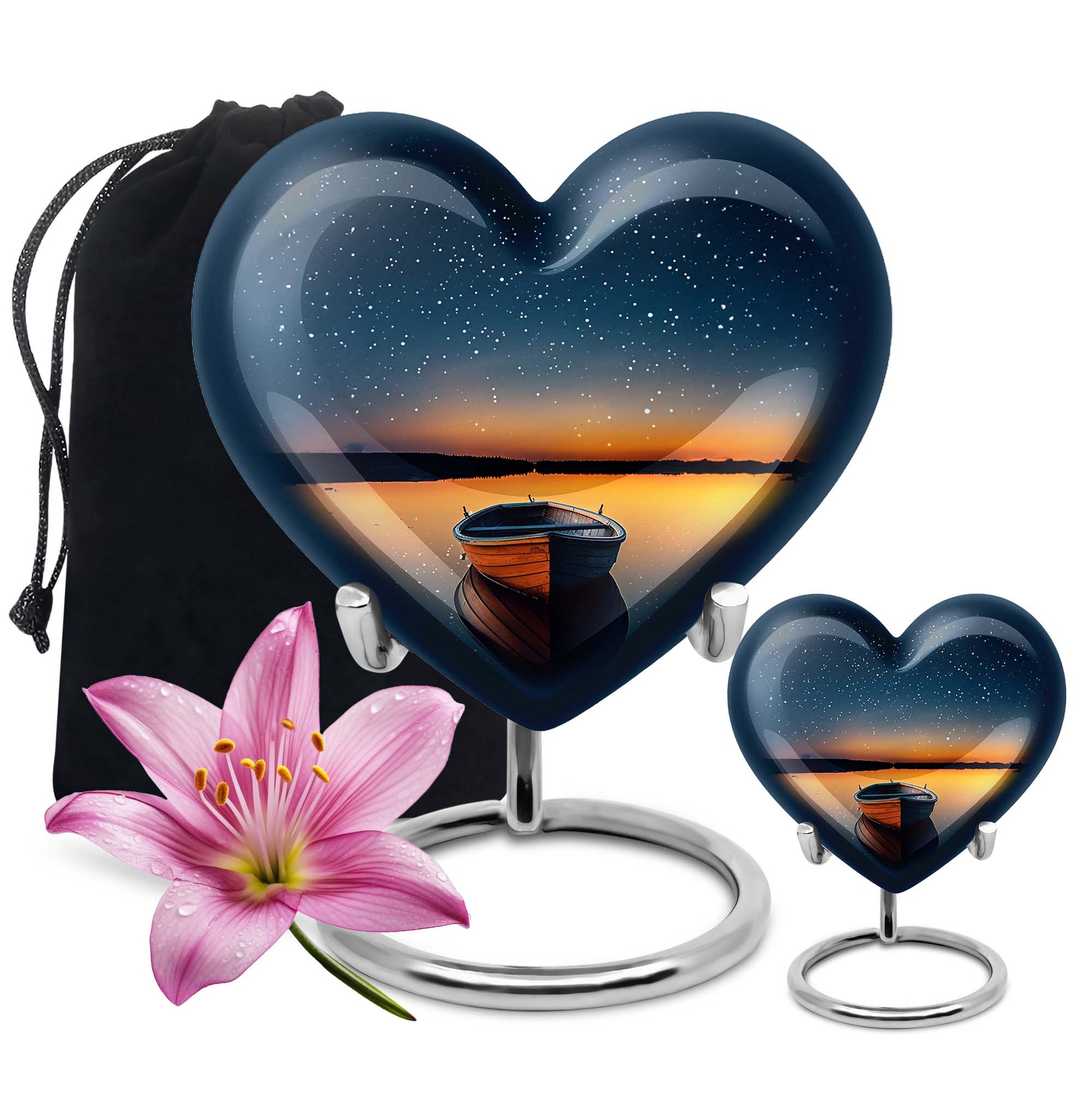 Heart Shaped  Large Urn With 1 Keepsake