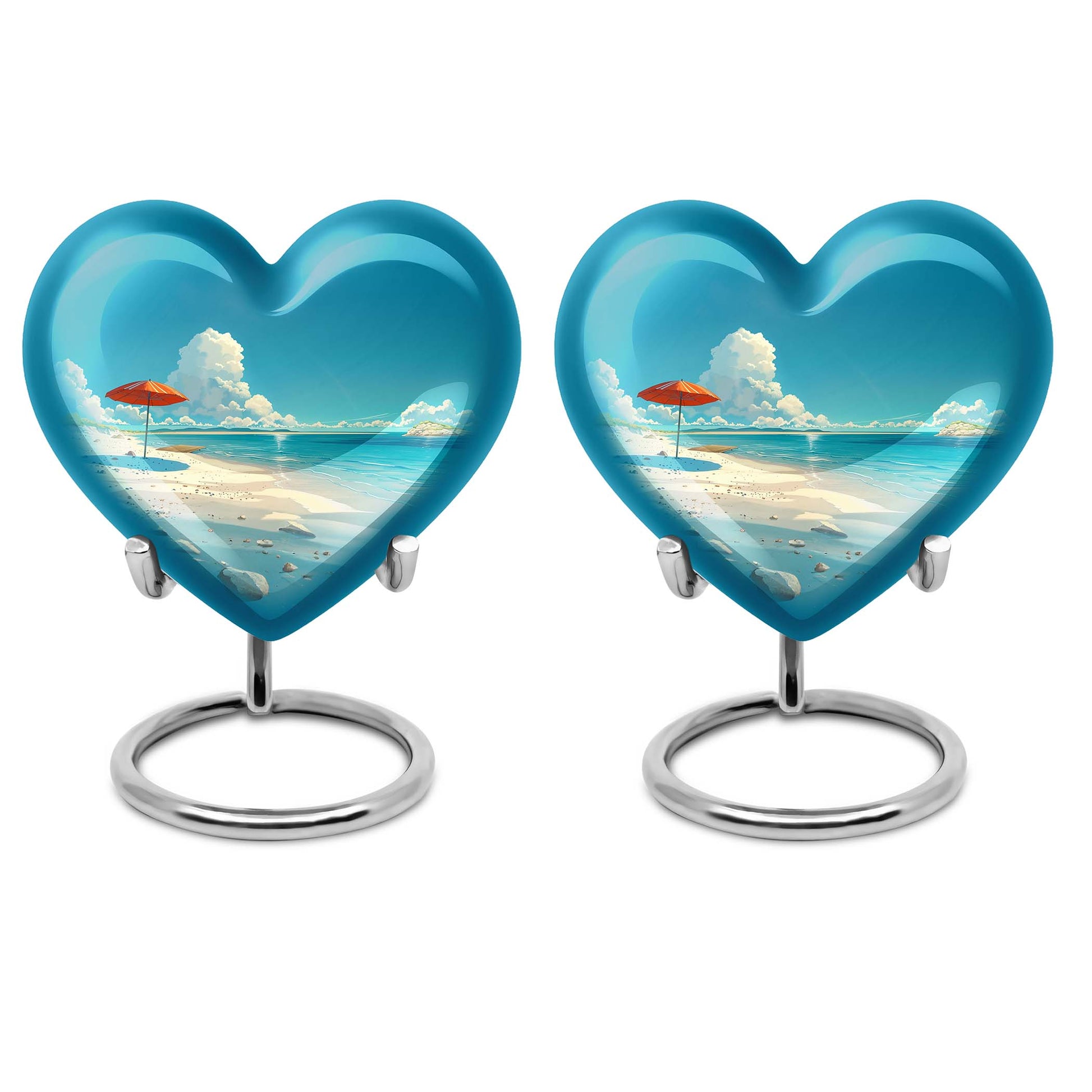 Heart Shaped  Keepsake Set of 2