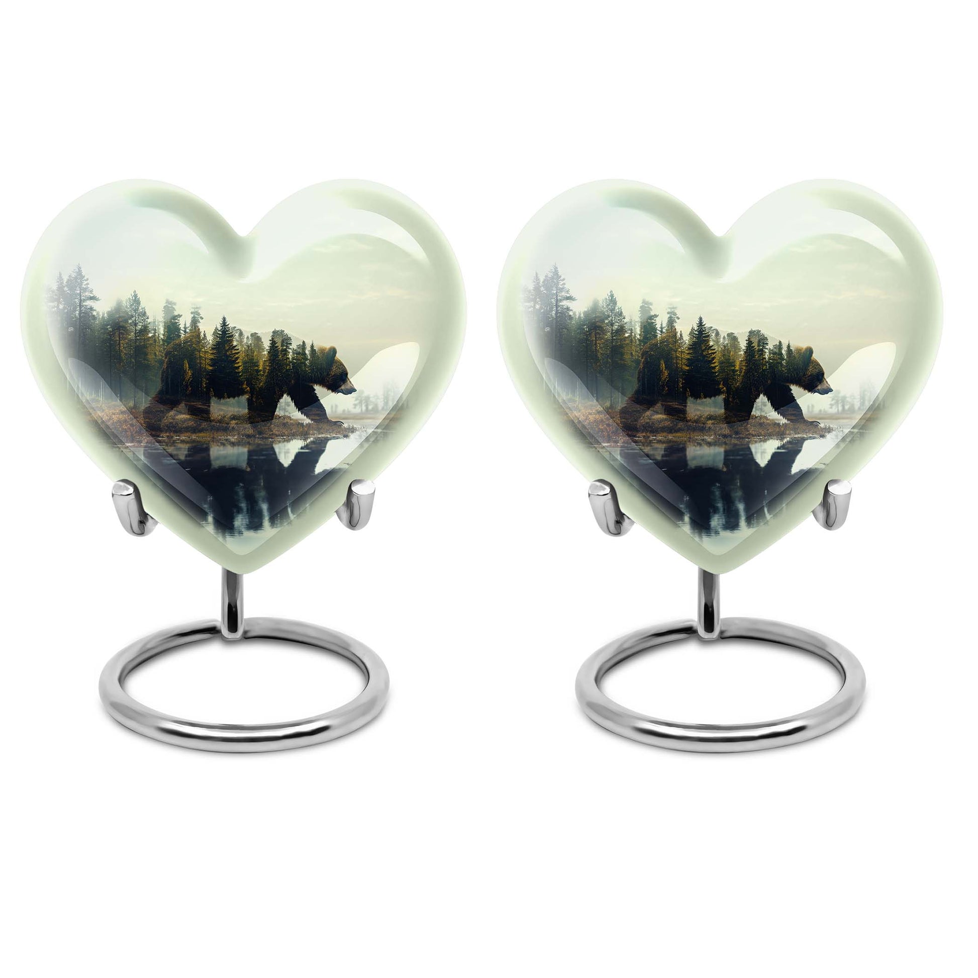 Heart Shaped  Keepsake Set of 2