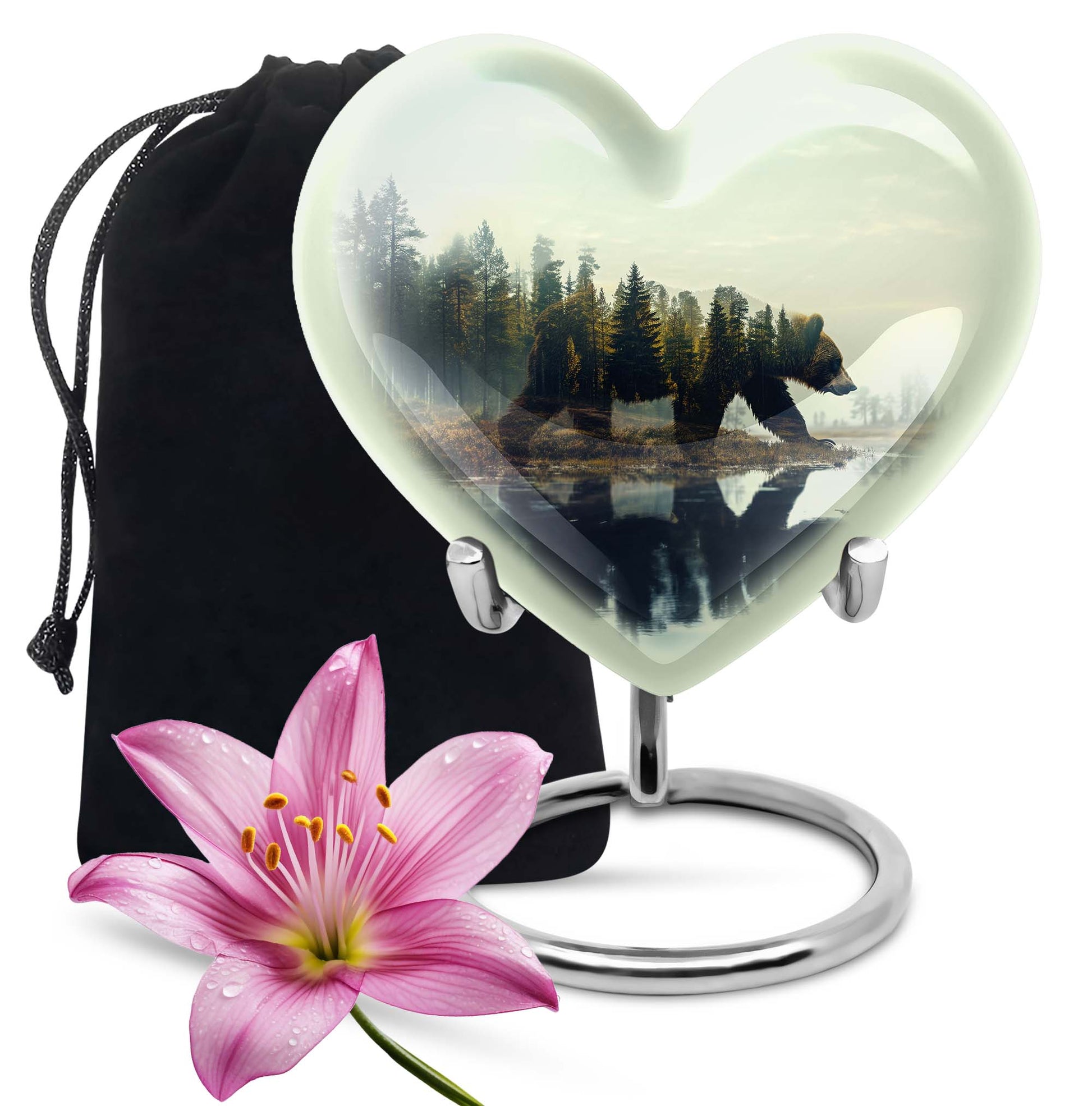 Heart Shaped Beer Urn Large Urn 10 Inch