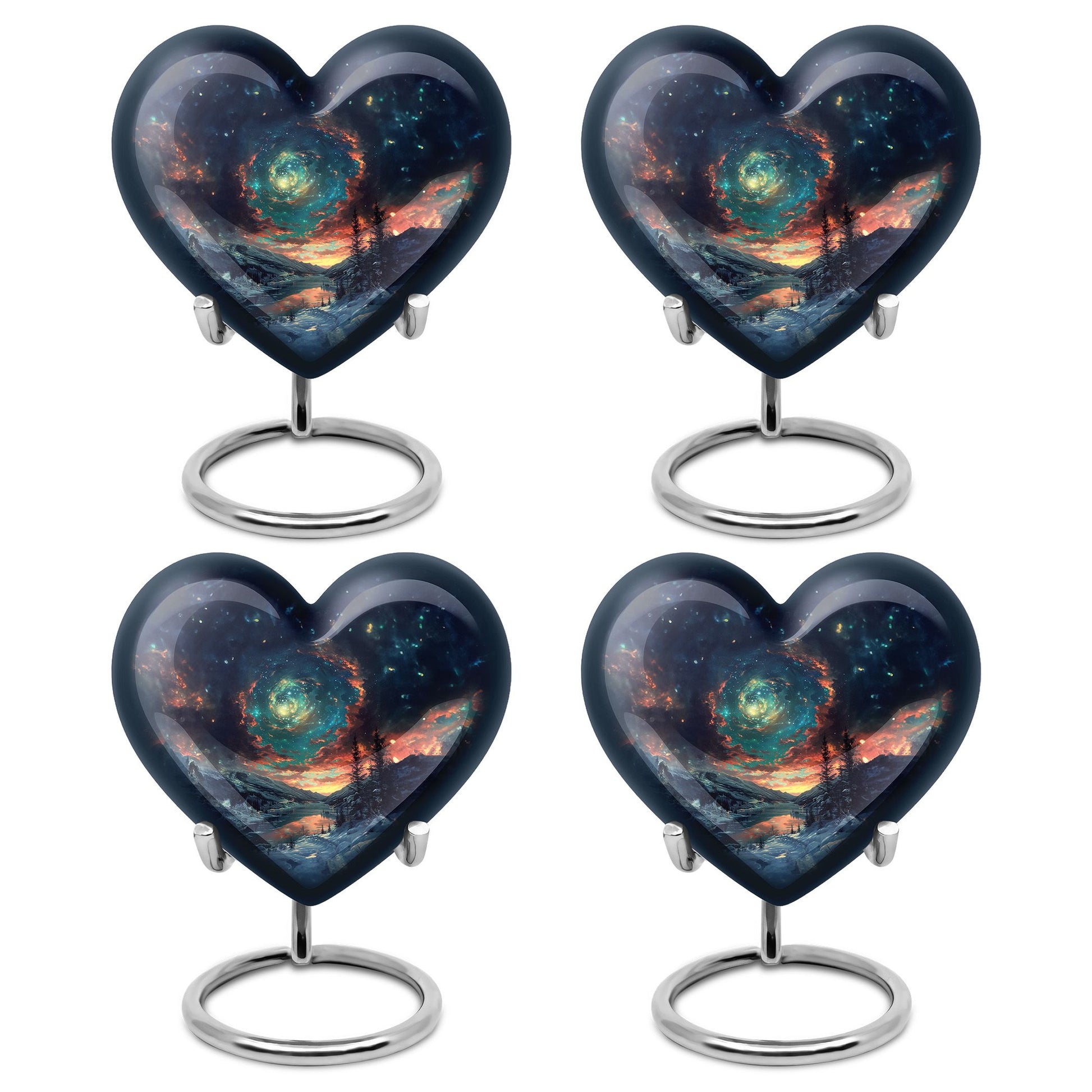 Majestic Sky Theme 3 Inch Keepsake Pack of 4