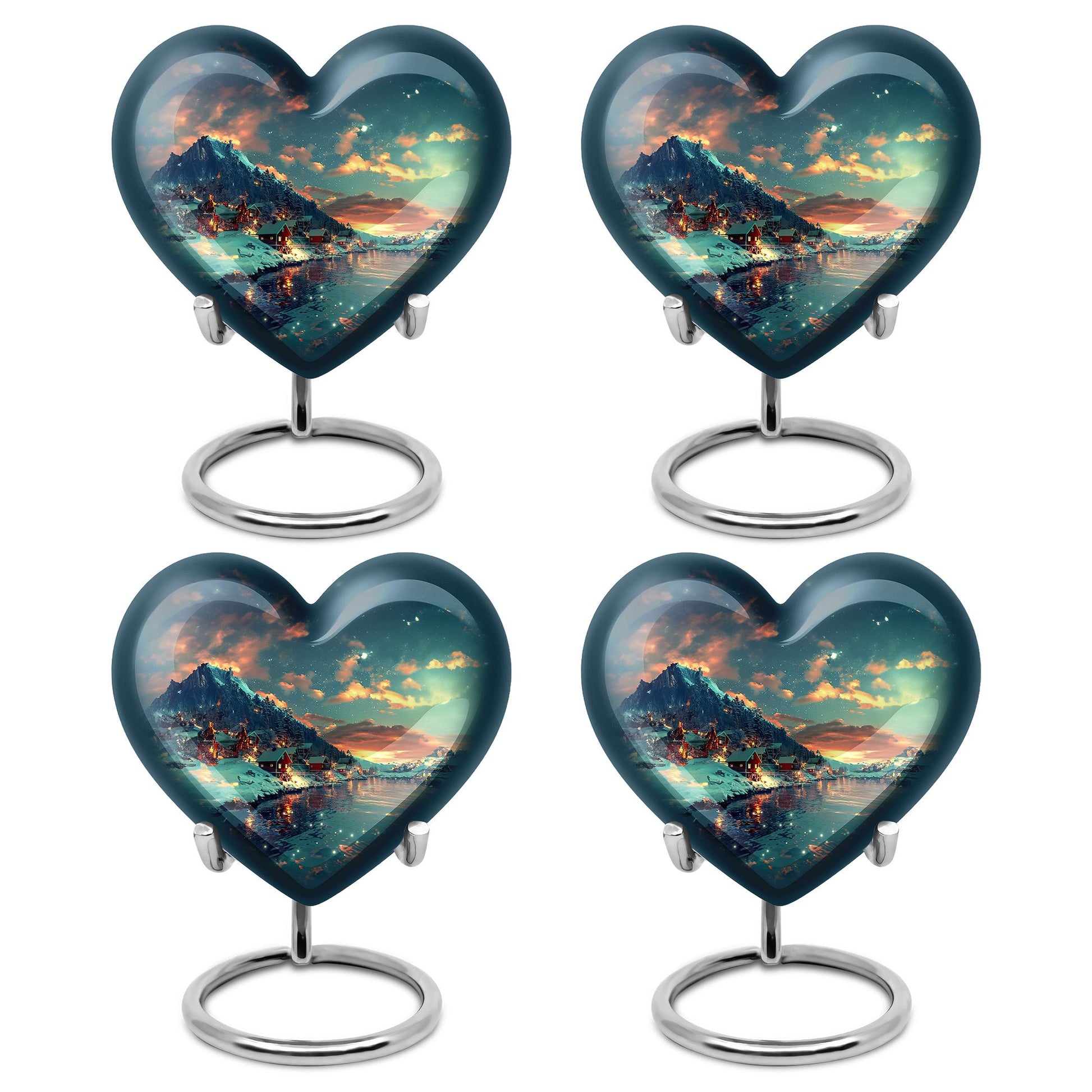 Majestic Sky Theme 3 Inch Keepsake Pack of 4