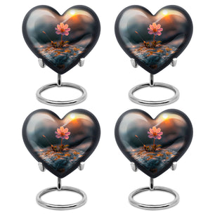 Flower Theme 3 Inch Keepsake Pack of 4