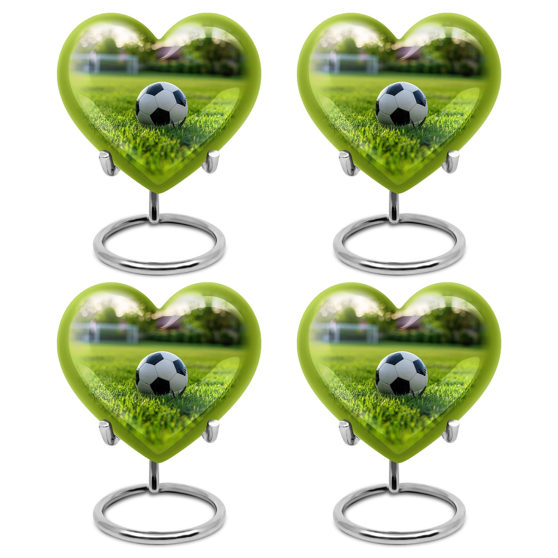 Foothball Theme 3 Inch Keepsake Pack of 4