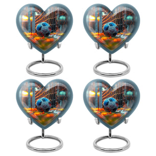 Foothball Theme 3 Inch Keepsake Pack of 4