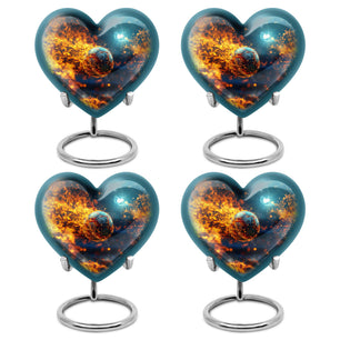 Foothball Theme 3 Inch Keepsake Pack of 4