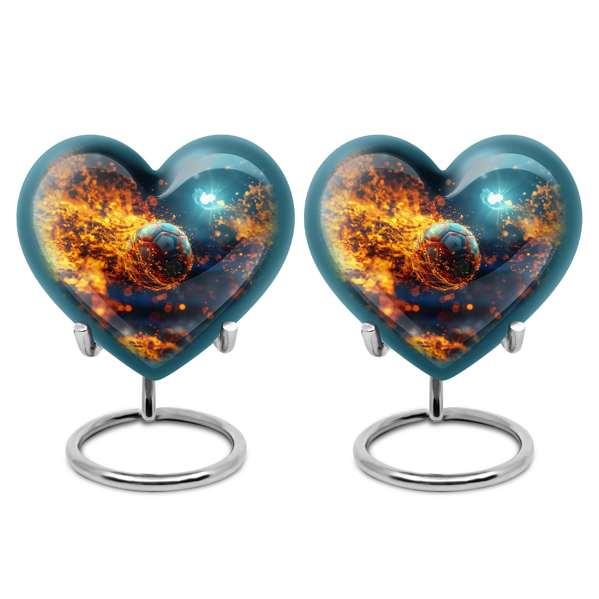 Foothball Theme 3 Inch Keepsake Pack of 2