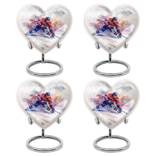 Ice Hockey Theme 3 Inch Keepsake Pack of 4