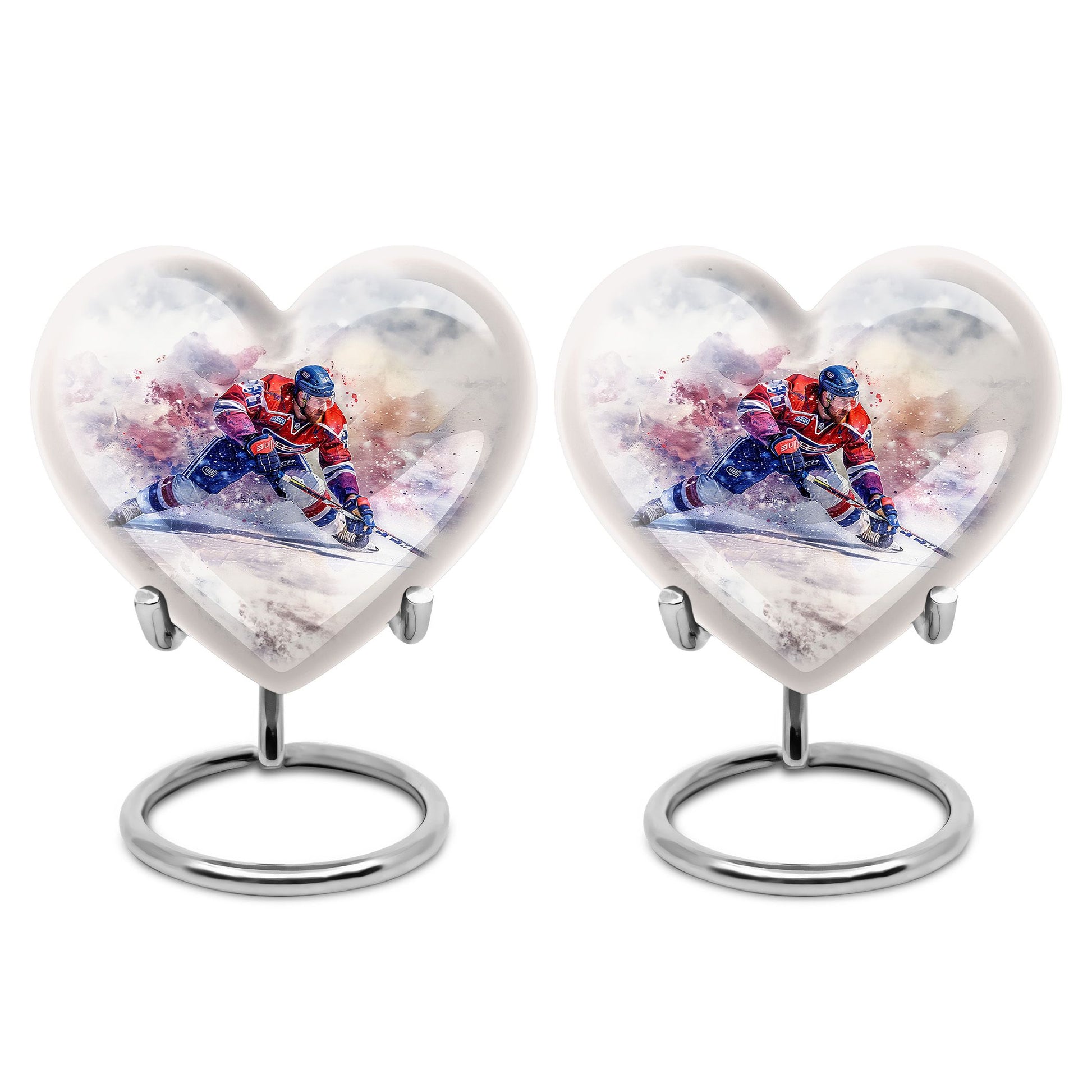 Ice Hockey Theme 3 Inch Keepsake Pack of 2