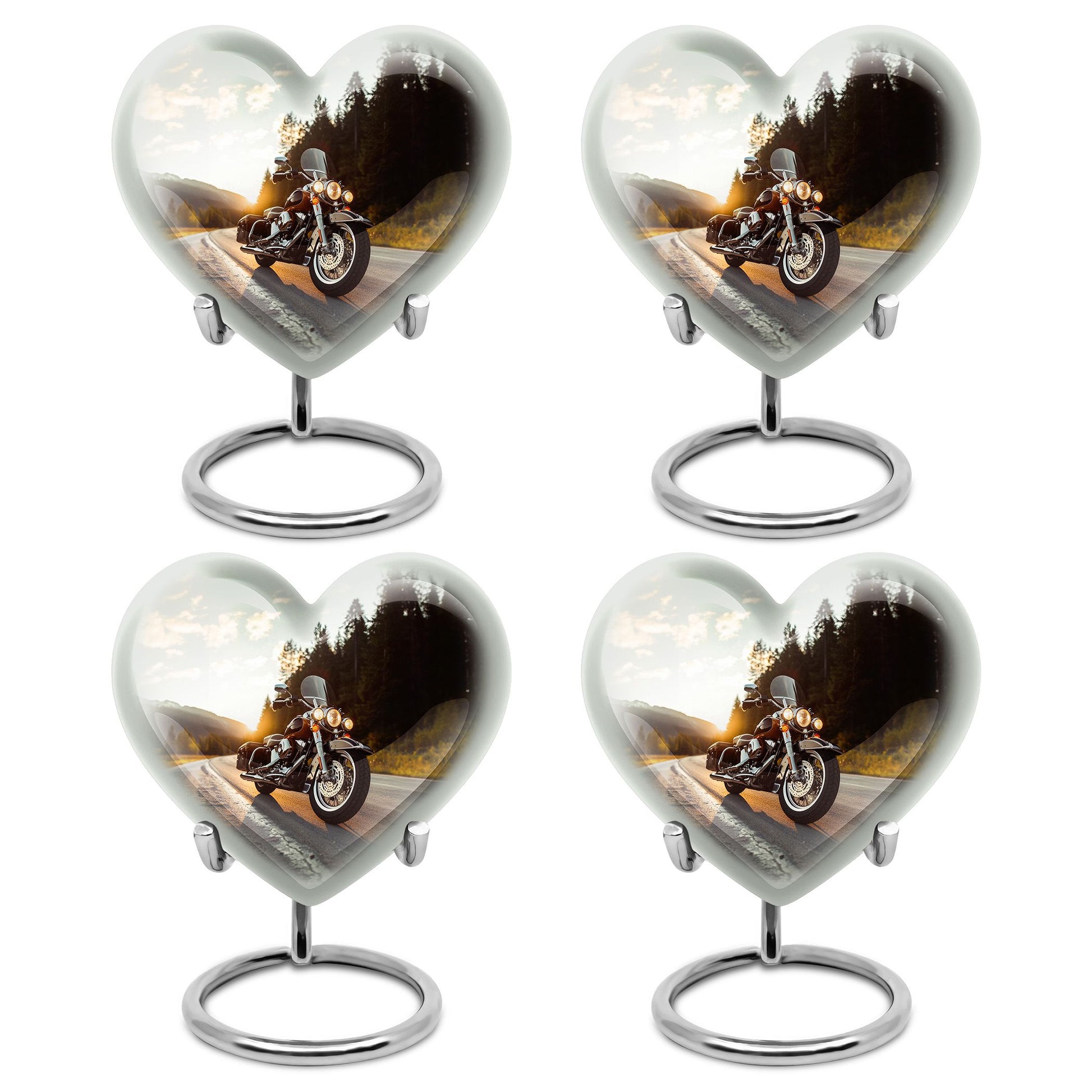 Bike Theme 3 Inch Keepsake Pack of 4