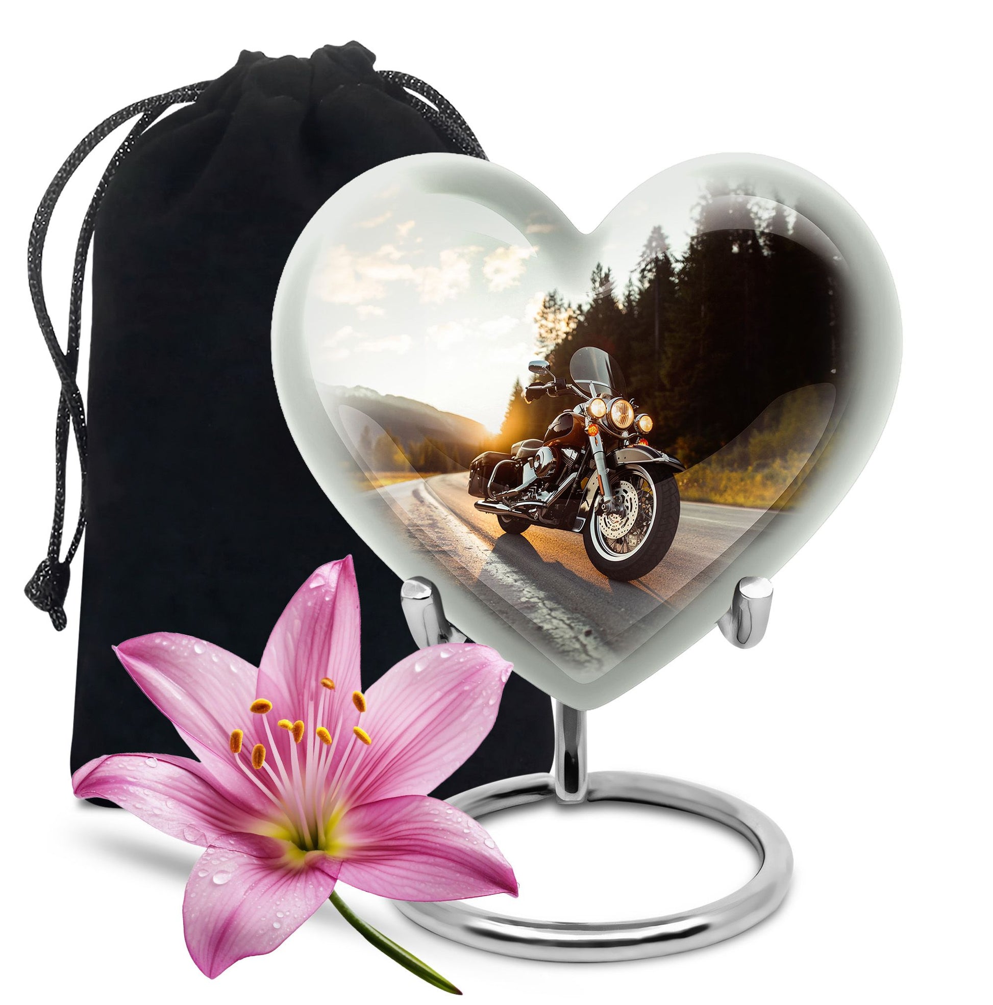 Bike Theme Large Urn 10 Inch