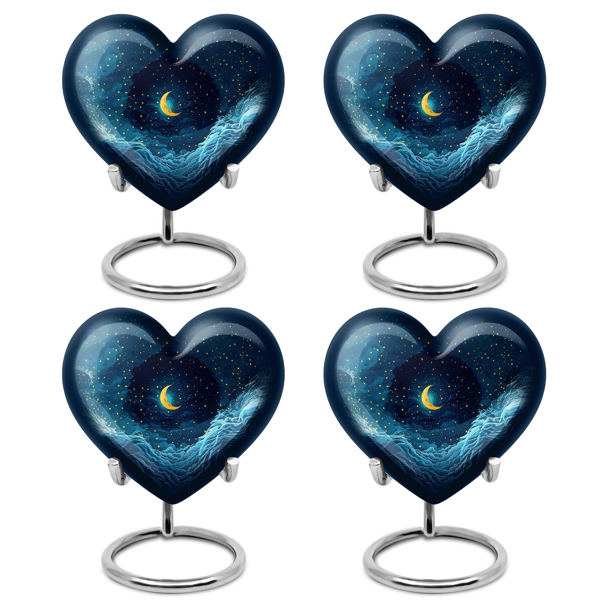 Majestic Moon Theme 3 Inch Keepsake Pack of 4