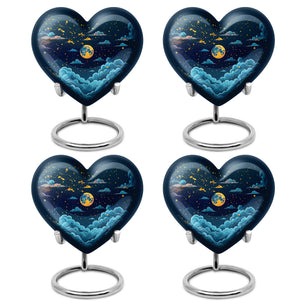Majestic Moon Theme 3 Inch Keepsake Pack of 4