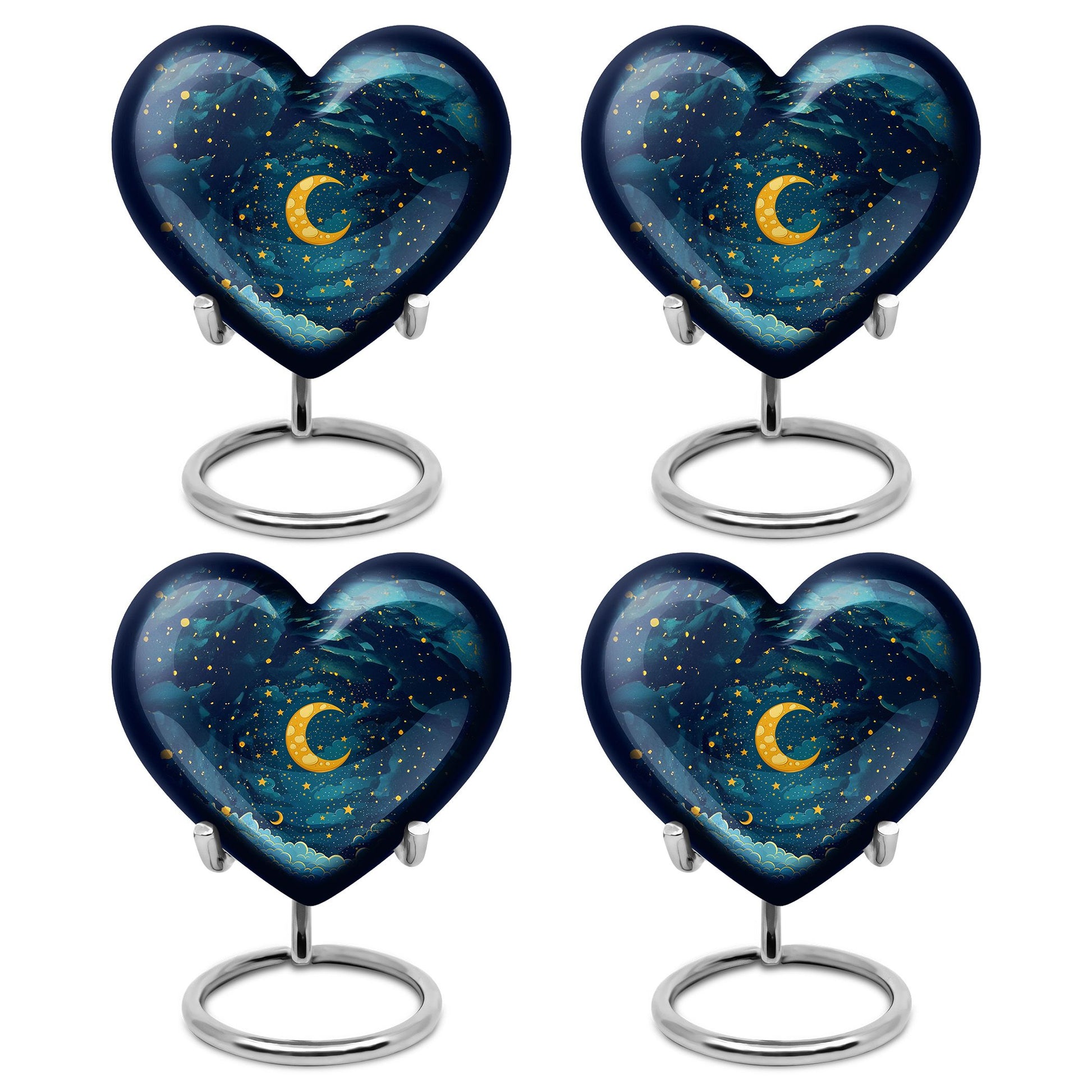 Majestic Moon Theme 3 Inch Keepsake Pack of 4