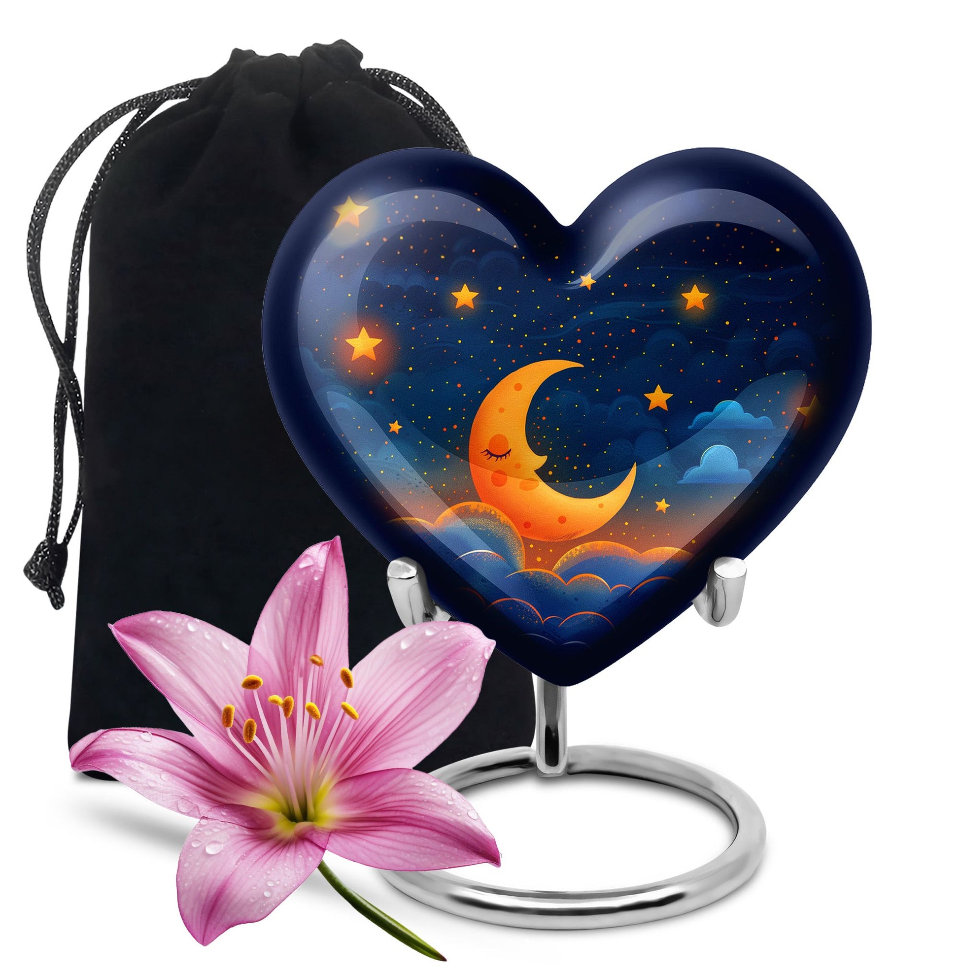 Night Sky Theme Large Urn 10 Inch