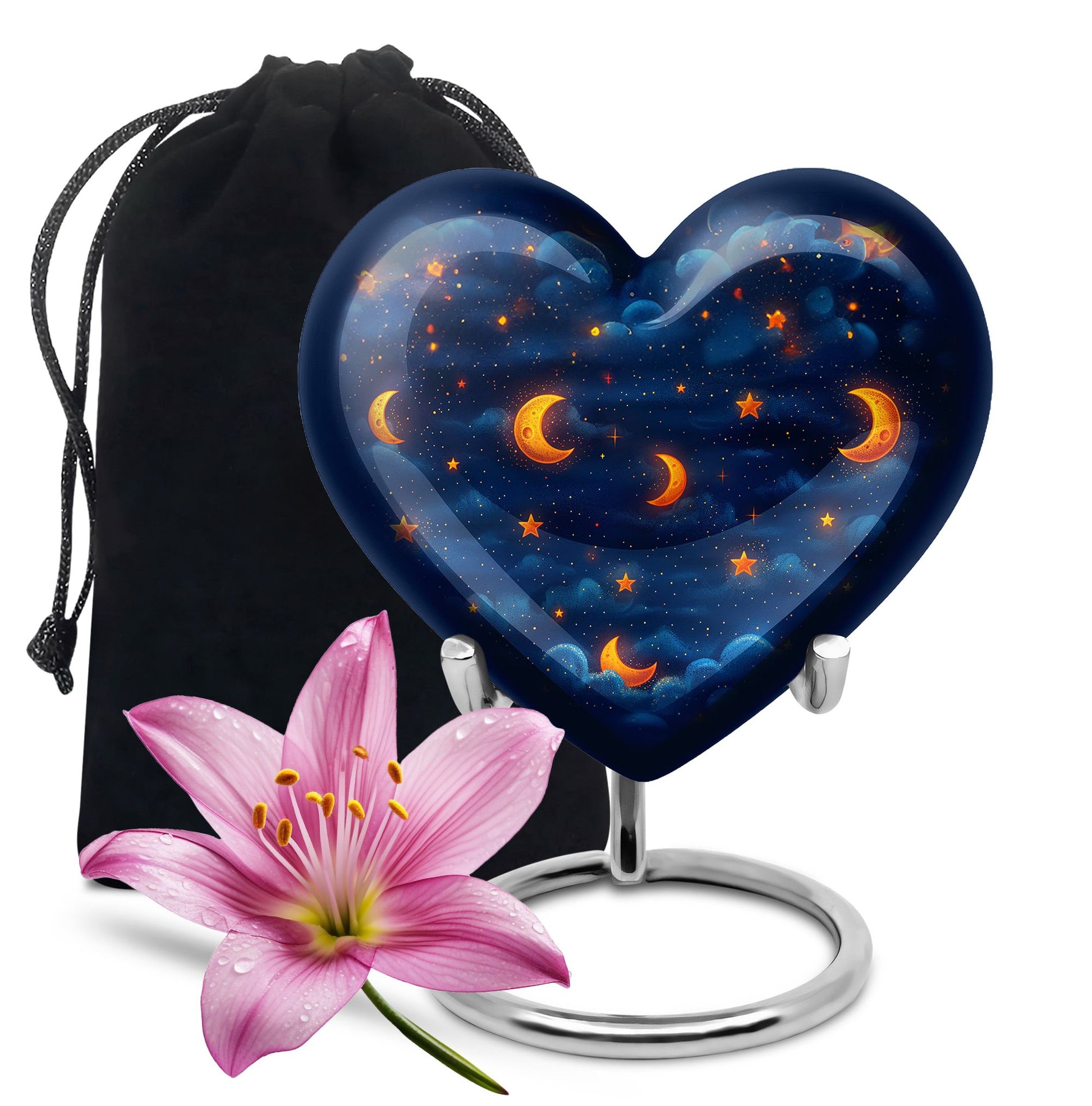 Night Sky Theme Large Urn 10 Inch