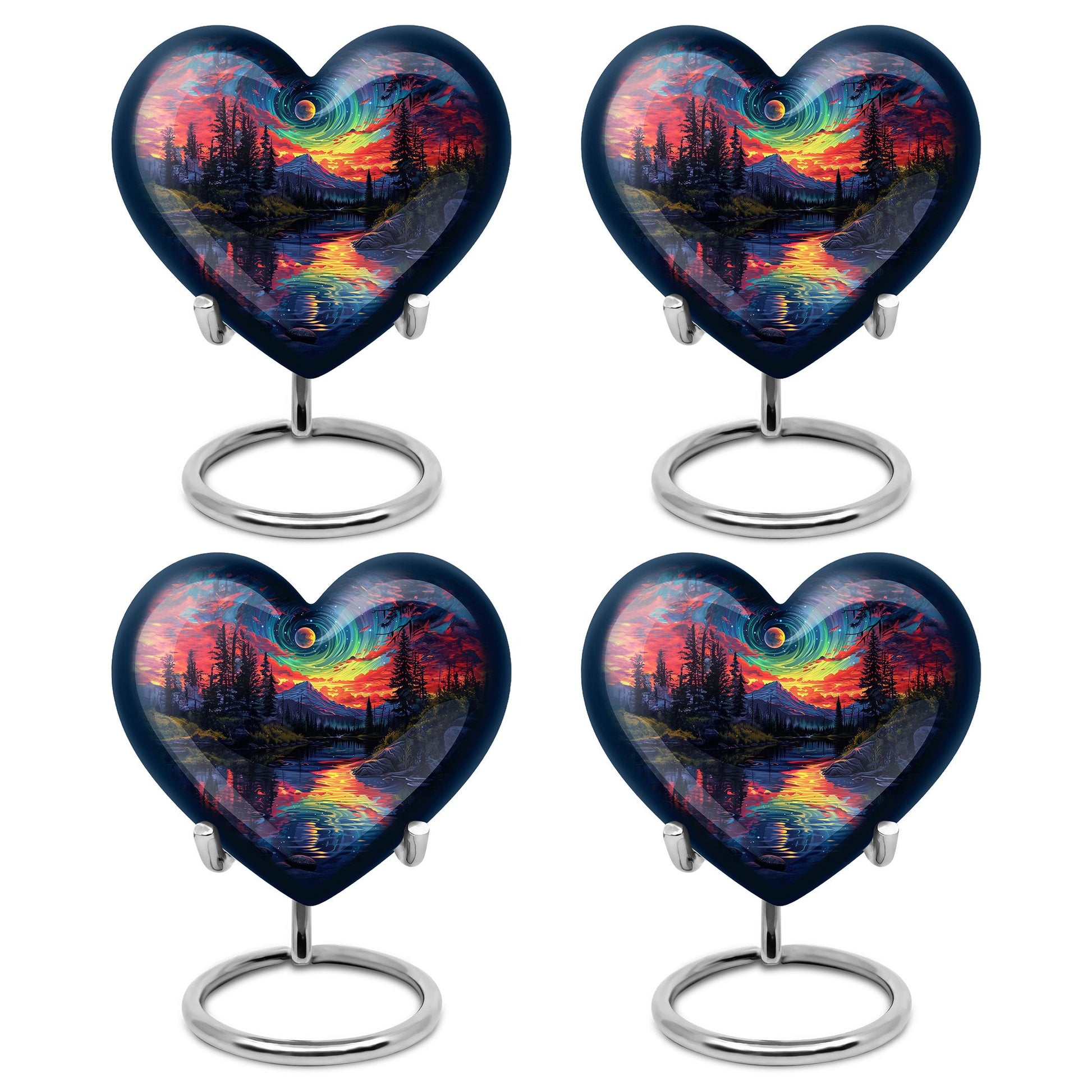 Majestic Sky Theme 3 Inch Keepsake Pack of 4