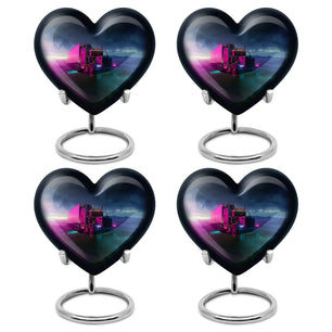 Heart Shaped  Keepsake Set of 4
