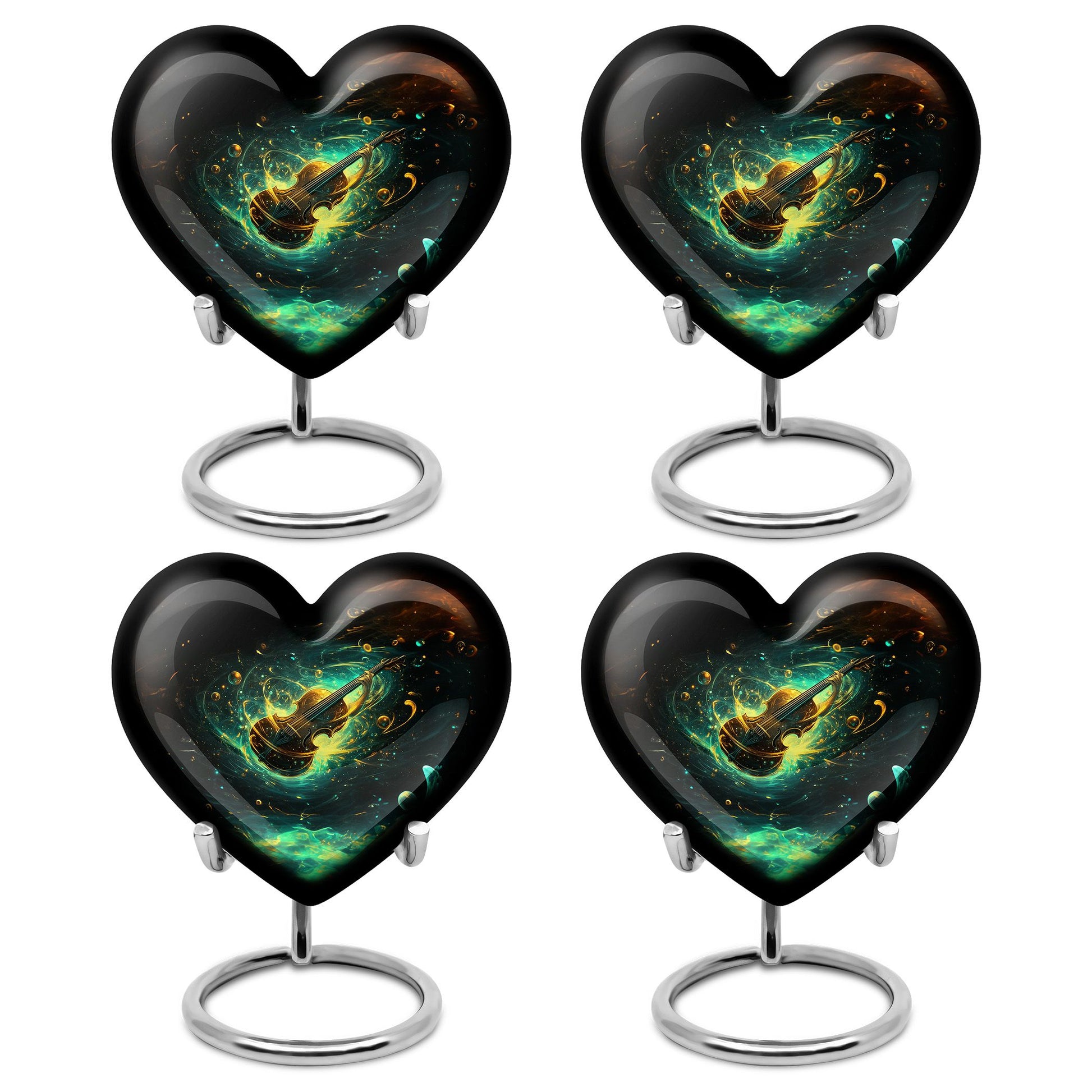 Guitar Theme 3 Inch Keepsake Pack of 4