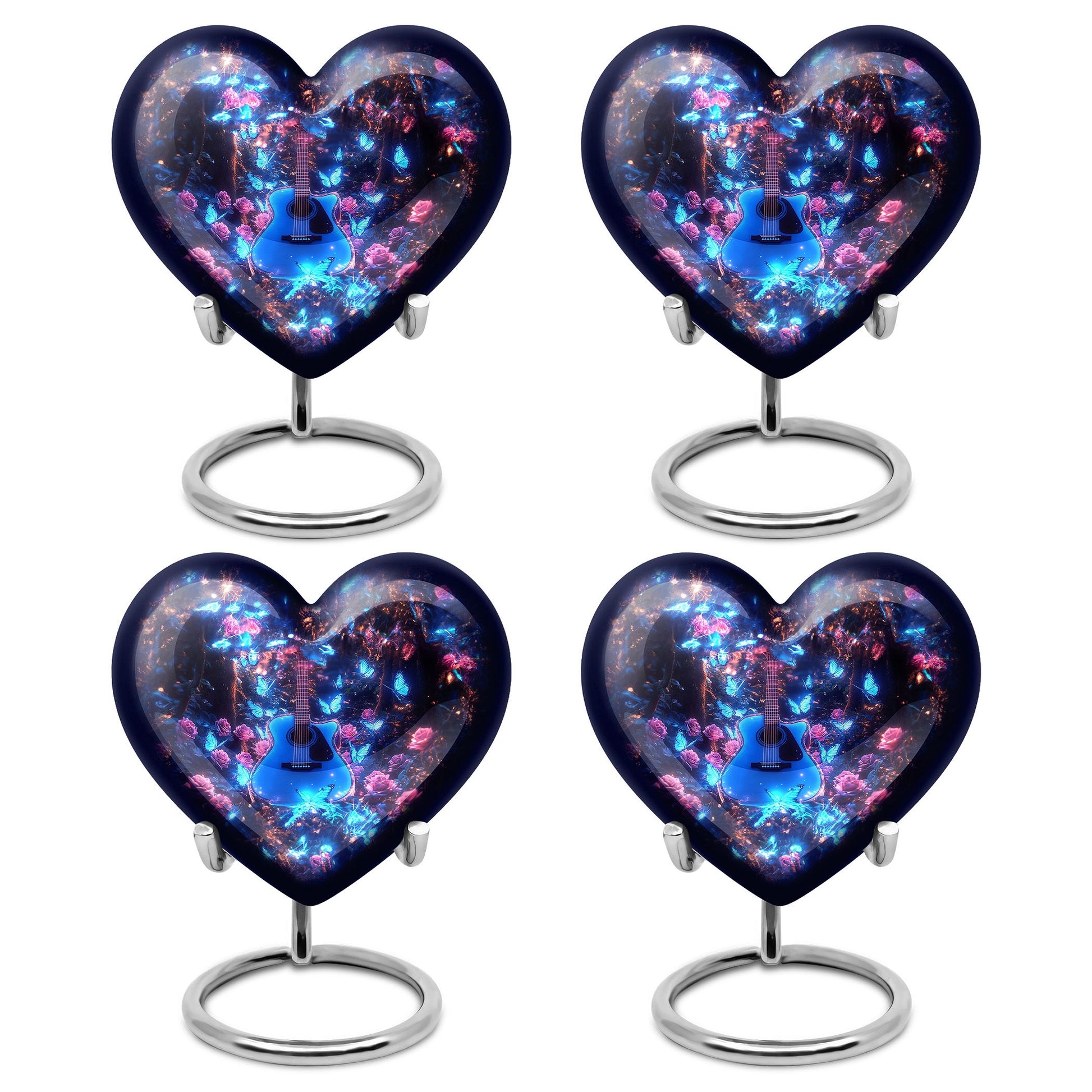 Guitar Theme 3 Inch Keepsake Pack of 4