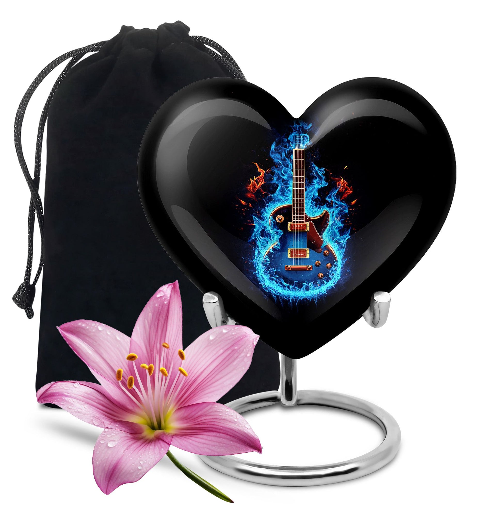 Guitar Theme Large Urn 10 Inch