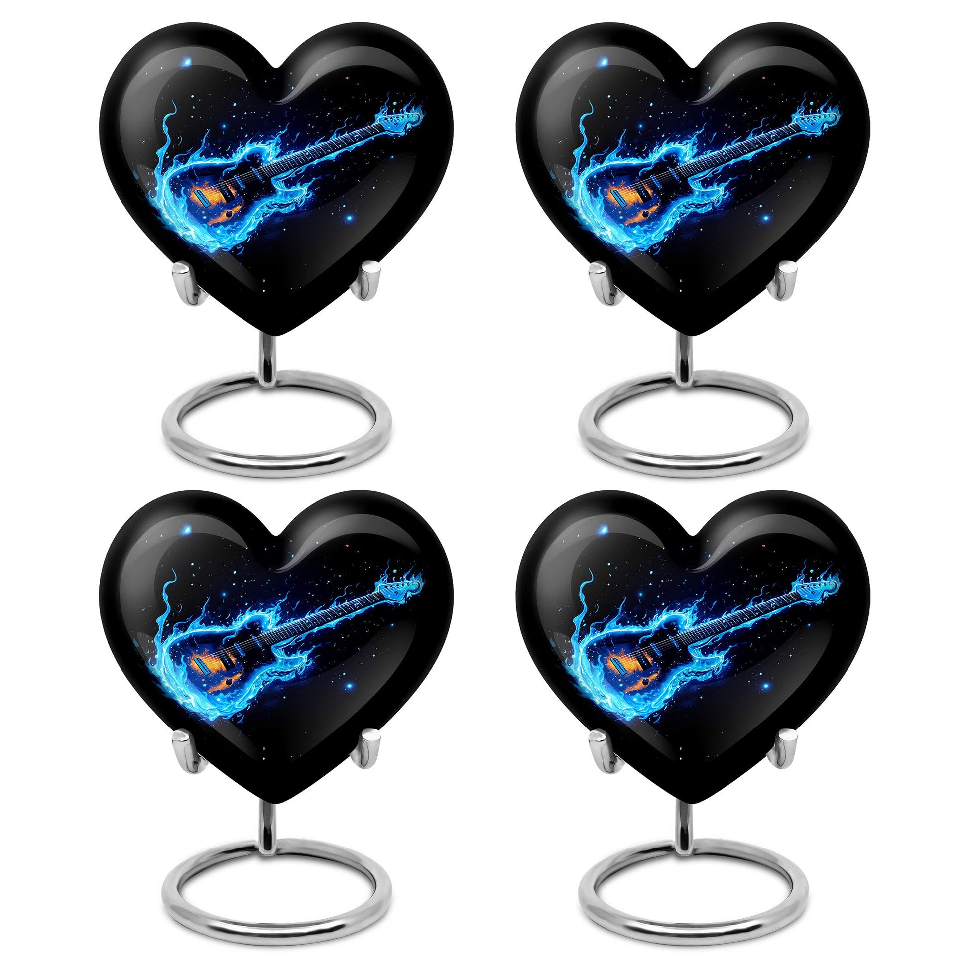 Guitar Theme 3 Inch Keepsake Pack of 4