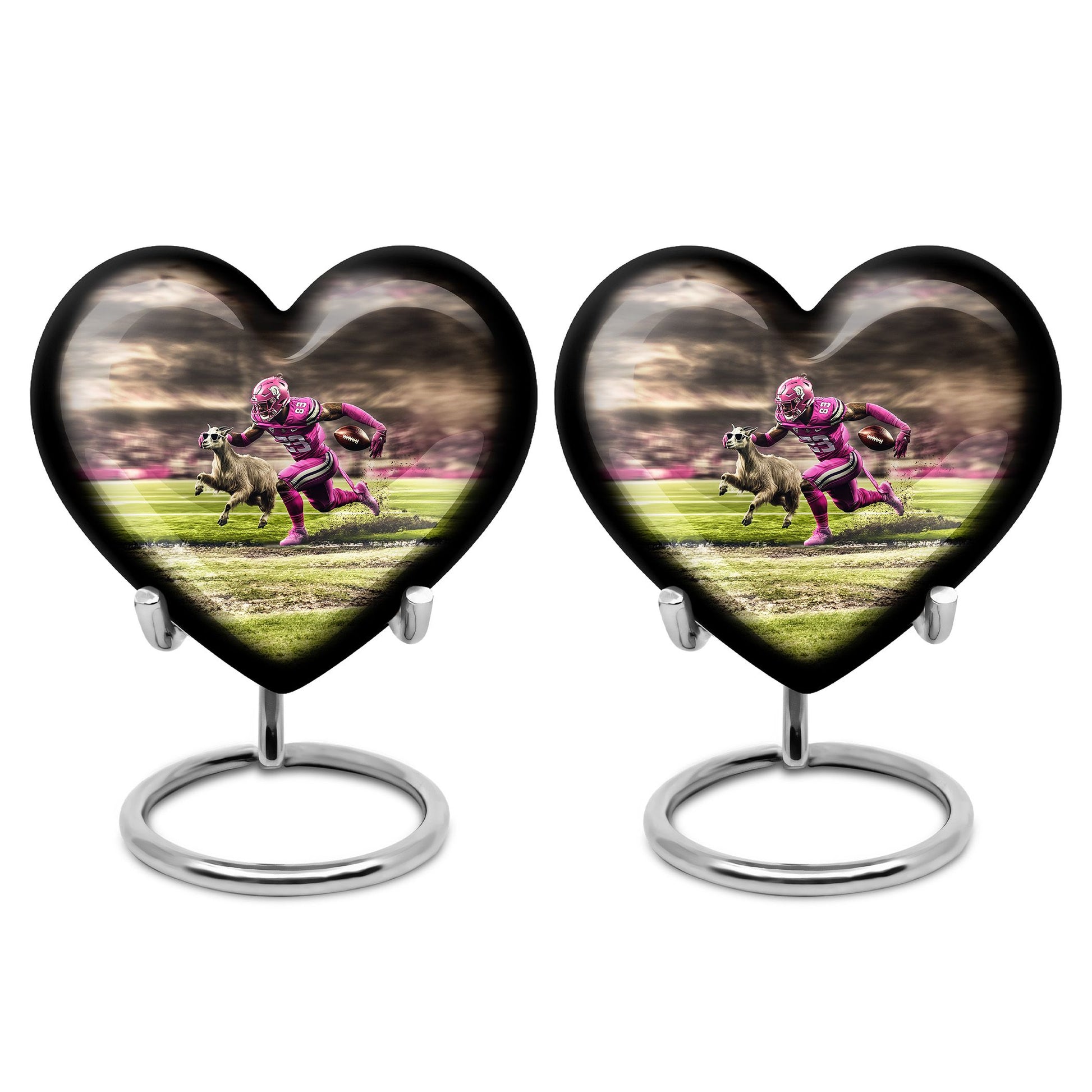 Football Theme 3 Inch Keepsake Pack of 2