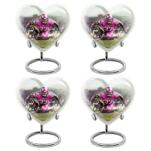 Football Theme 3 Inch Keepsake Pack of 4