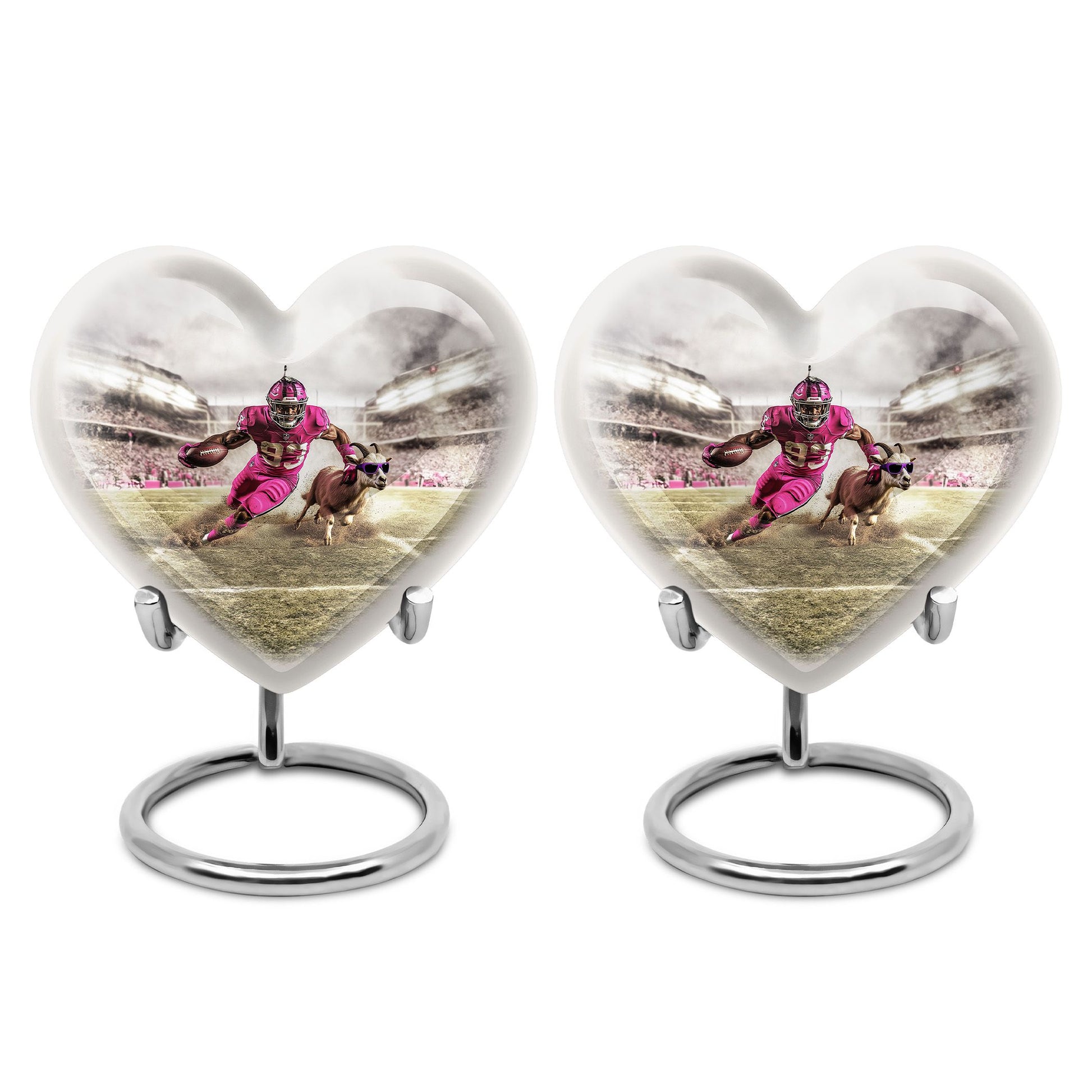 Football Theme 3 Inch Keepsake Pack of 2