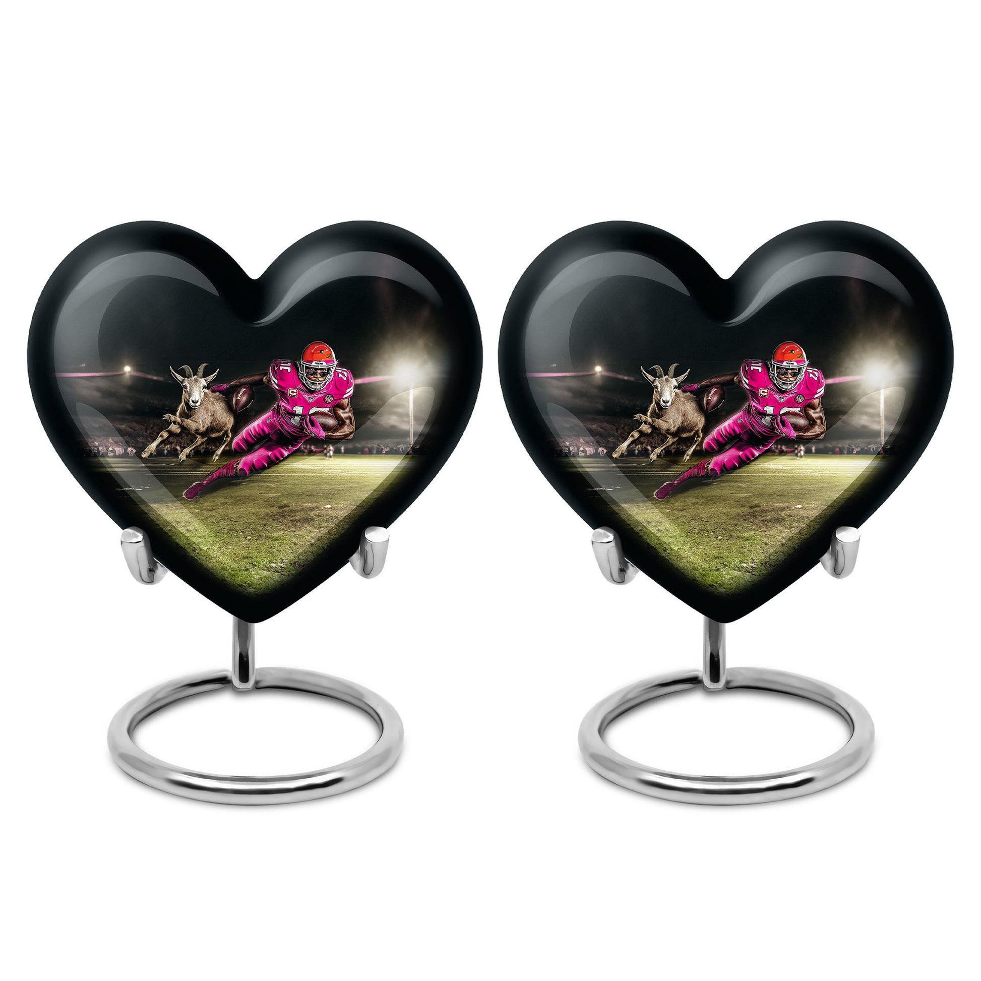 Football Theme 3 Inch Keepsake Pack of 2
