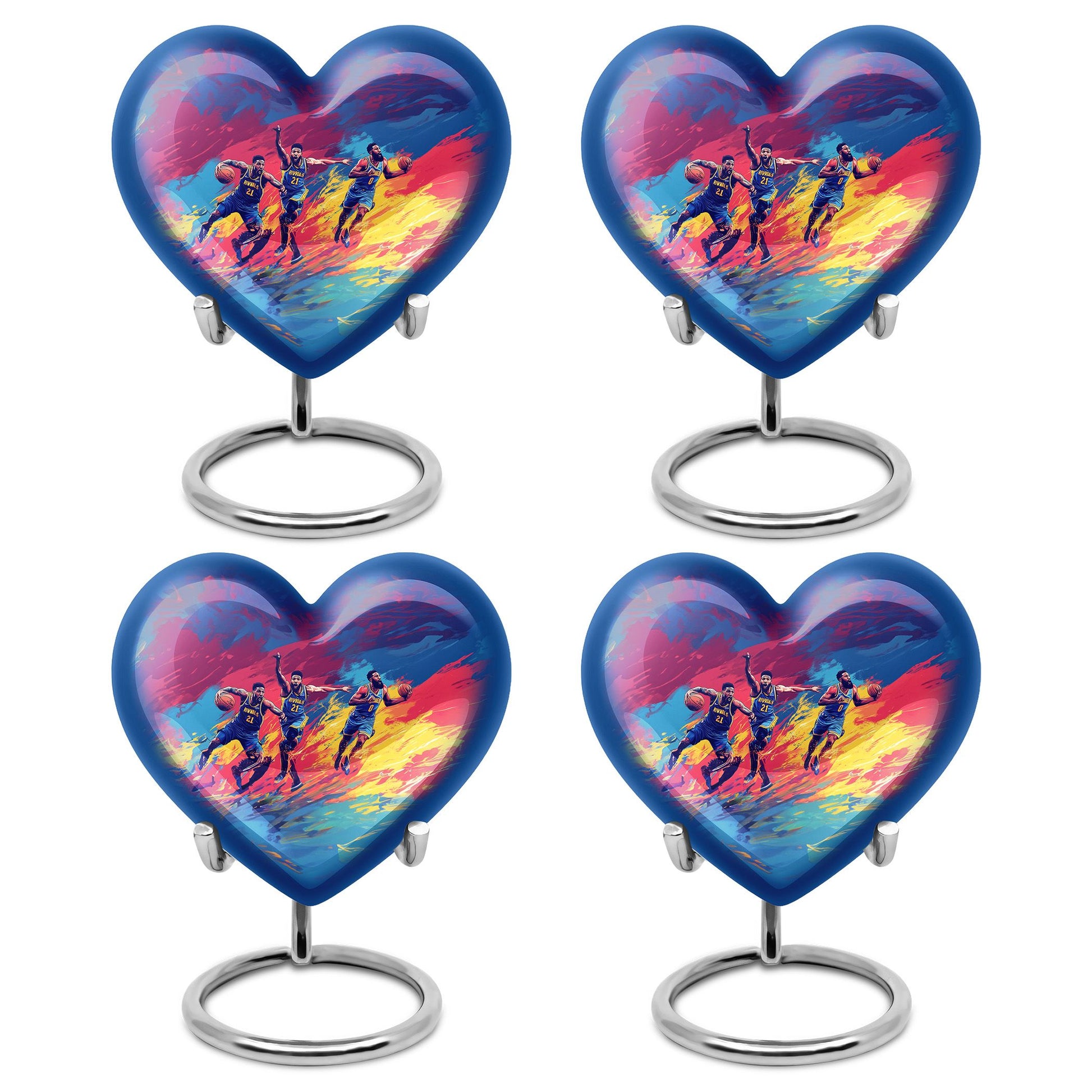Football Theme 3 Inch Keepsake Pack of 4