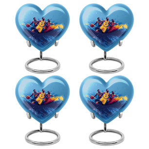 Football Theme 3 Inch Keepsake Pack of 4