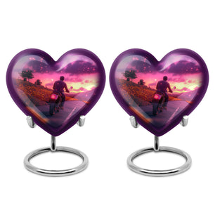 Motorbike Riders Theme 3 Inch Keepsake Pack of 2